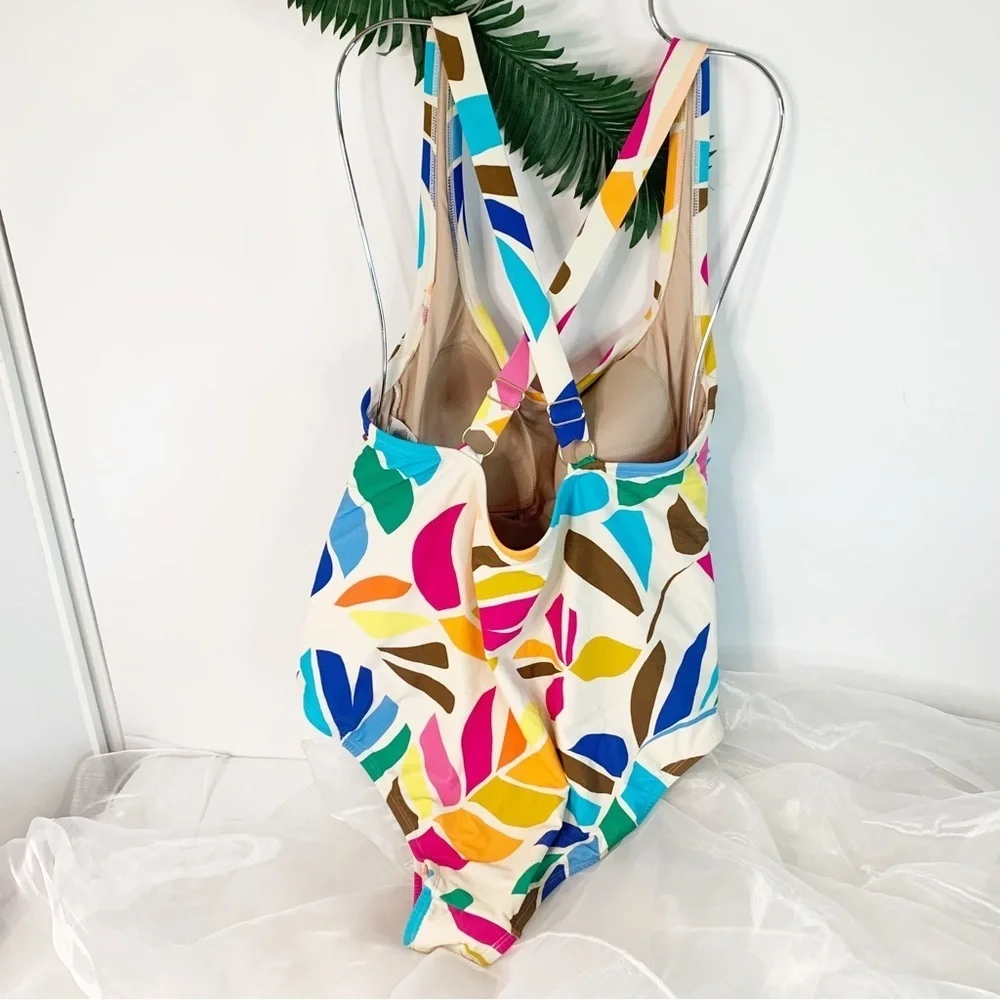 Tabitha Brown Multicolored OnePiece Swimsuit! Size 18 NWOT